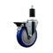 Service Caster 5'' Blue Poly Swivel 1-3/8'' Expanding Stem Caster with Brake SCC-EX20S514-PPUB-BLUE-PLB-138 - alternate 1
